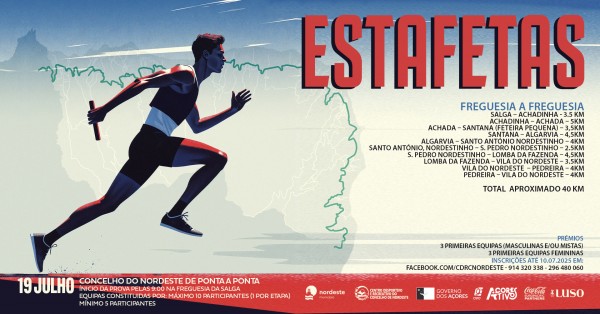 2.º ESTAFETA NORDESTE - PONTA A PONTA - FREGUESIA A FREGUESIA 