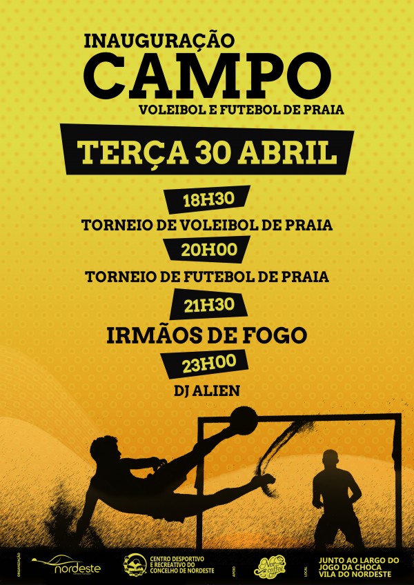 Inauguração Campo de voleibol e Futebol de Praia