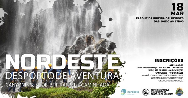 DESPORTO AVENTURA NORDESTE – CANYONING, SLIDE, RAPPEL E BTT 