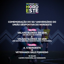 Dinamização de Atividades Desportivas e Recreativas nas Festas do Nordeste - Jogos Veteranos 